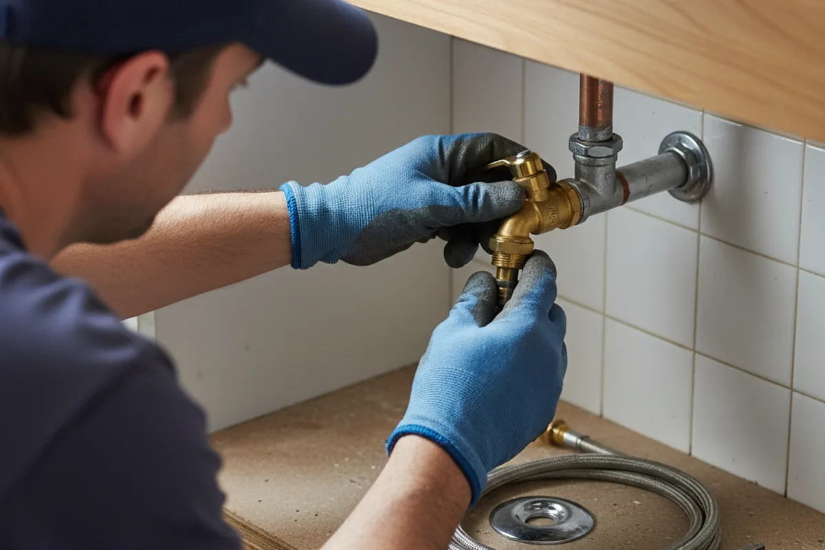 Shutoff valve and fitting work during Emergency Plumbing in Land O Lakes